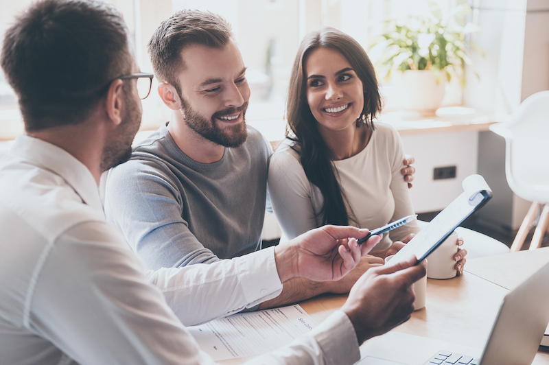 People reviewing health insurance options